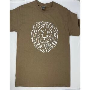 Tribe of Judah Tshirt Gildan brand Men Size S PreOwned Lion words in Lion's Mane